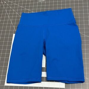 Fabletics Women’s High-Rise Bike Shorts in Royal Blue